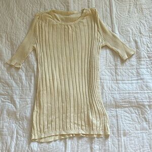 Lilysilk Silk Knit Short Sleeve Top